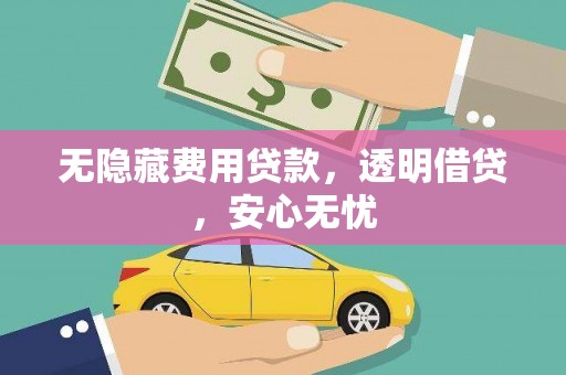 燕巢无隐藏费用贷款，透明借贷，安心无忧