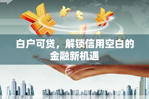 燕巢白户可贷，解锁信用空白的金融新机遇