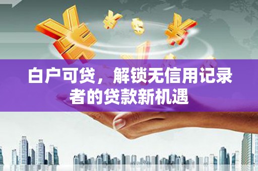 燕巢白户可贷，解锁无信用记录者的贷款新机遇