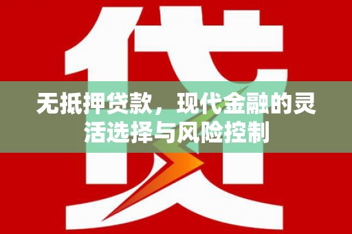 燕巢无抵押贷款，现代金融的灵活选择与风险控制