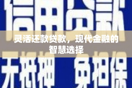 燕巢灵活还款贷款，现代金融的智慧选择