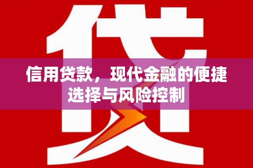 燕巢信用贷款，现代金融的便捷选择与风险控制