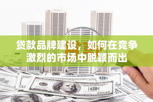 燕巢贷款品牌建设，如何在竞争激烈的市场中脱颖而出