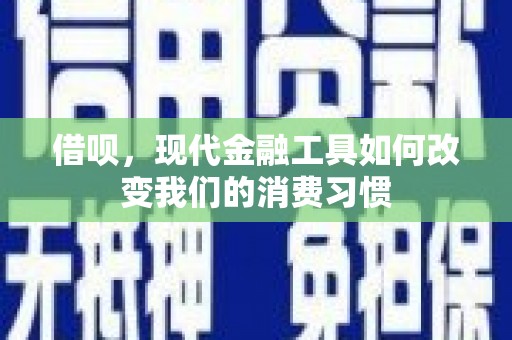 燕巢借呗，现代金融工具如何改变我们的消费习惯