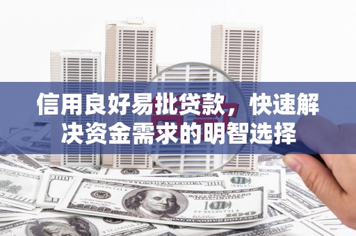 燕巢信用良好易批贷款，快速解决资金需求的明智选择