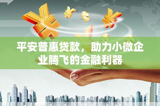 燕巢平安普惠贷款，助力小微企业腾飞的金融利器