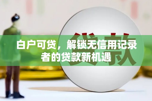 燕巢白户可贷，解锁无信用记录者的贷款新机遇