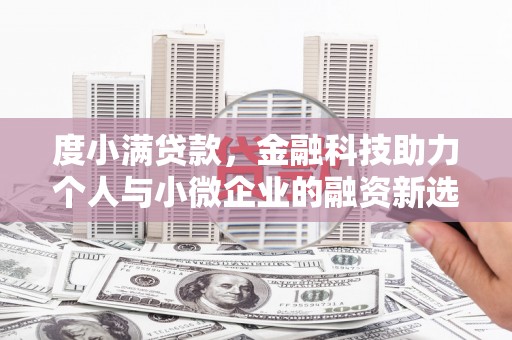 燕巢度小满贷款，金融科技助力个人与小微企业的融资新选择