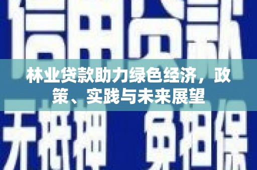 燕巢林业贷款助力绿色经济，政策、实践与未来展望