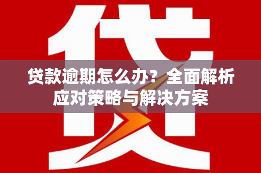 燕巢贷款逾期怎么办？全面解析应对策略与解决方案