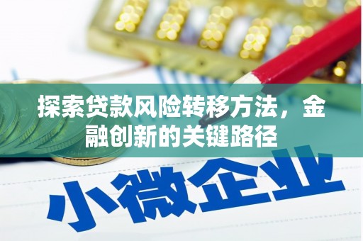 燕巢探索贷款风险转移方法，金融创新的关键路径