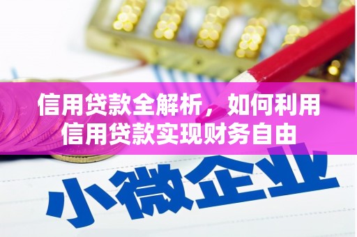 燕巢信用贷款全解析，如何利用信用贷款实现财务自由